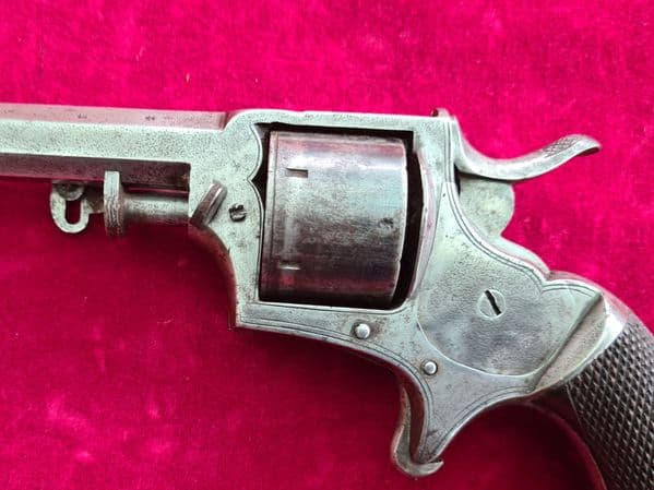 A rare Tranter's style six shot .30 cal rim-fire Revolver by J Squires London. Ref 3360